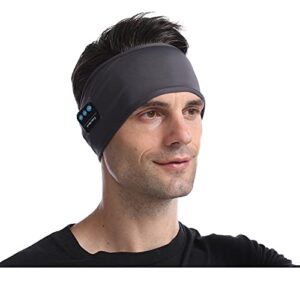 Sports Headbands Sleep Headphones Bluetooth Music Headband Wireless, Daifferchoi Soft Breathable Bluetooth Headbands with Long-Time Play for Workout, Jogging, Yoga,Travel, Running, Meditation--Grey