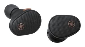 yamaha tw-e5b true wireless earbuds, bluetooth headphones, premium sound, cvc clear voice capture, ambient sound, ipx5 water resistant for sport (black)
