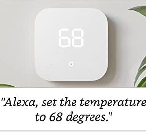 Certified Refurbished Amazon Smart Thermostat – ENERGY STAR certified, DIY install, Works with Alexa – C-wire required