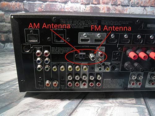 AM FM Antenna, Ancable Stereo Indoor 75 Ohm FM Antenna and AM Loop Antenna Kit for Yamaha Onkyo etc Table Top Home Hi Fi Sound Stereo Receiver Radio Receiver Antenna