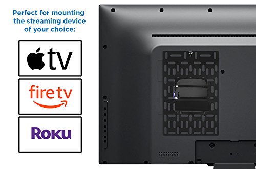 Mount-It! Cable Box Mount Behind TV | Adjustable Universal Mounting Bracket for Streaming Devices, Router, Modem, DVD | Wall and Behind TV Compatible, Steel