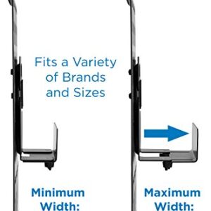 Mount-It! Cable Box Mount Behind TV | Adjustable Universal Mounting Bracket for Streaming Devices, Router, Modem, DVD | Wall and Behind TV Compatible, Steel