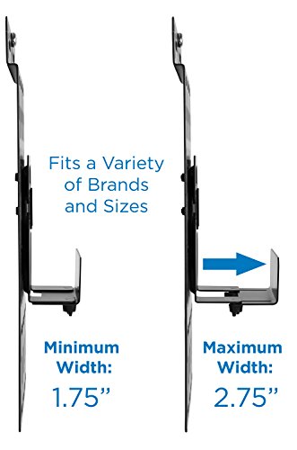 Mount-It! Cable Box Mount Behind TV | Adjustable Universal Mounting Bracket for Streaming Devices, Router, Modem, DVD | Wall and Behind TV Compatible, Steel