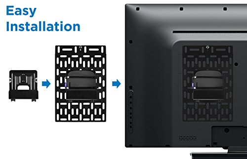 Mount-It! Cable Box Mount Behind TV | Adjustable Universal Mounting Bracket for Streaming Devices, Router, Modem, DVD | Wall and Behind TV Compatible, Steel