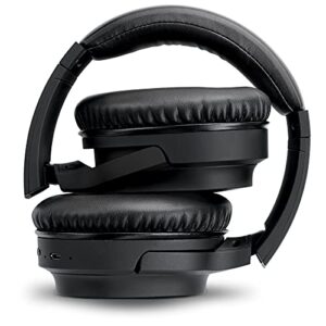 iLive Active Noise Cancellation Bluetooth Headphones, Adjustable Headband, Includes 3.5mm Audio Cable, Black (IAHN40B)