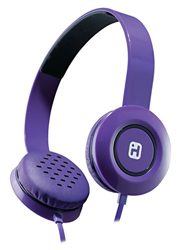 iHome Stereo Headphones with Flat Cable - Purple (IB35UBC)