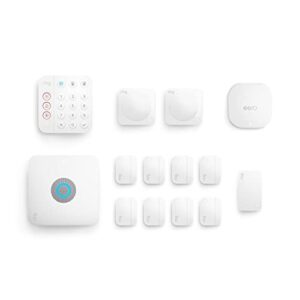 Ring Alarm Pro, 13-Piece Kit and eero Wi-Fi 6 extender - built-in eero Wi-Fi 6 router with optional 24/7 monitoring