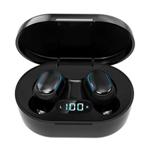 teenway bluetooth earbud headphones with wireless charging case ipx6 waterproof tws bluetooth 5.0 stereo headset e7s