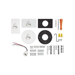 hardwired kit for ring spotlight cam wired – white