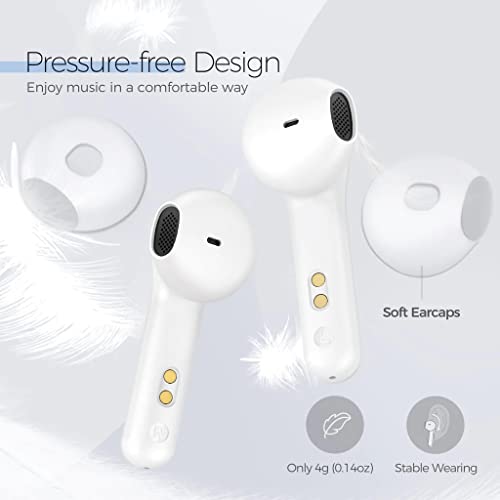 Wireless Earbuds, Bluetooth Earbuds in Ear with Wireless Charging Case/USB-C, ENC Noise Cancelling, Wireless Earphones Hi-Fi Stereo Sound Headphones, Touch Control/25H/IPX7 for Sports/Work/3 Mode