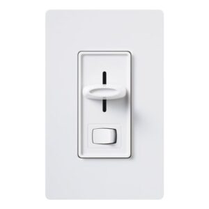 Lutron Skylark Preset Dimmer Switch, 600-Watt, Single-Pole/3-Way, S-603P-WH, White