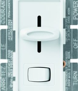 Lutron Skylark Preset Dimmer Switch, 600-Watt, Single-Pole/3-Way, S-603P-WH, White