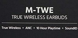 Monolith M-TWE True Wireless Earbuds with Sonarworks SoundID, Qualcomm aptX Audio, Qualcomm CVC 8.0 Echo Cancelling and Noise Suppression, ANC