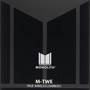 Monolith M-TWE True Wireless Earbuds with Sonarworks SoundID, Qualcomm aptX Audio, Qualcomm CVC 8.0 Echo Cancelling and Noise Suppression, ANC
