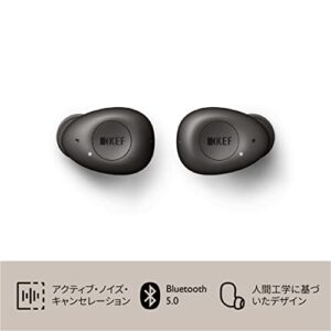 KEF Mu3 Noise Cancelling True Wireless Earphones (Charcoal)