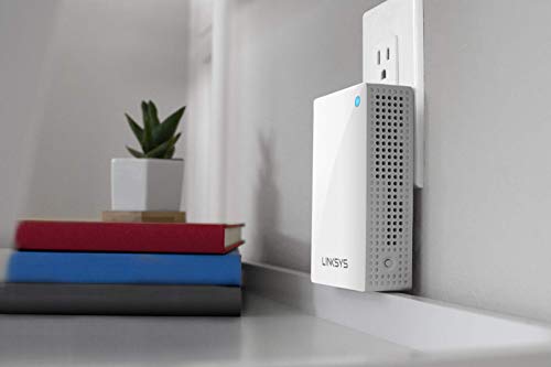 Linksys Velop Whole Home WiFi Intelligent Mesh System Wall Plug-in, Works with Your Velop System to Extend Range & Speed (Renewed)