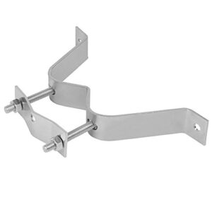 skywalker 3” heavy-duty double wall mount pair for tv antenna mast with (2) brackets & lag bolts