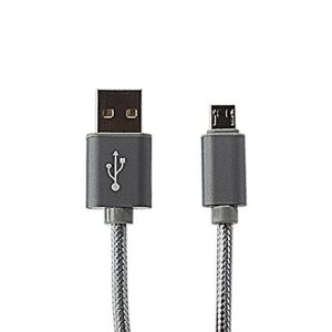 BoxWave Cable Compatible with Garmin RV 1090 (Cable by BoxWave) - Micro USB DuraCable, Braided Micro USB Charging Cable for Garmin RV 1090 - Space Grey