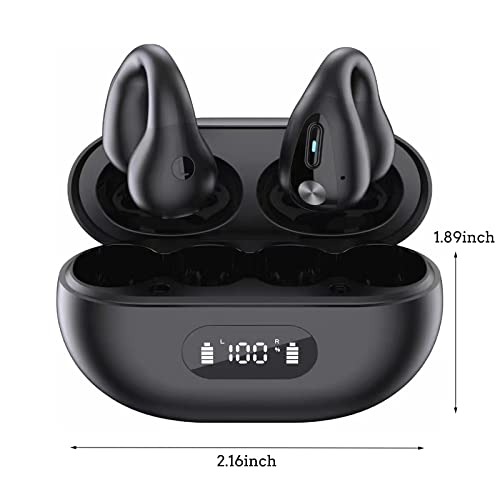 Lefthigh New Bluetooth 5.3 Wireless Headset, Mini Private Mode True Wireless, Binaural in-Ear Waterproof Noise Cancellation, Finger Control HiFi Sound for Sports Open Ear Headset