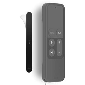elago metal plate compatible with r1 apple tv siri remote 4k 4th generation case – powerful magnets stick to plate, adhesive tape included, minimalistic design, complete access, 2 plates included