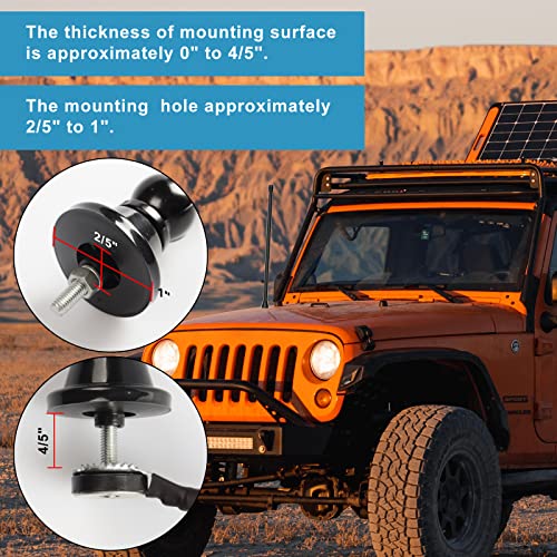 JSZAAHZ Car Radio Antenna Waterproof Marine Antenna AM FM Golf Cart ATV UTV RV Car Stereo Radio Antenna Boat Mast Flexible Radio Antenna for Truck Excavator Tractor RVR Yacht Pontoon