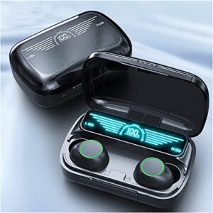 Wireless Earbuds,Bluetooth 5.2 Powerful Bass True Wireless Earphones,IPX6 Waterproof Touch Control HiFi Stereo Sound In Ear CVC8.0 Tech Noise Reduction Headphones with Mic,One-Step Pairing,LED Display