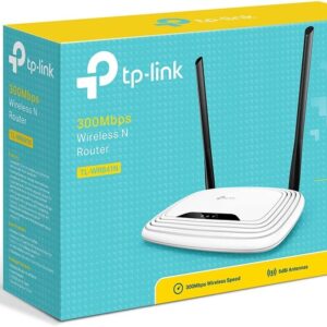 TP-Link N300 Wireless Extender, Wi-Fi Router (TL-WR841N) - 2 x 5dBi High Power Antennas, Supports Access Point, WISP, Up to 300Mbps