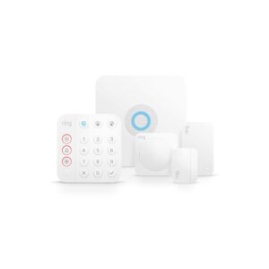 certified refurbished ring alarm 5-piece kit (2nd gen) – home security system with optional 24/7 professional monitoring – works with alexa