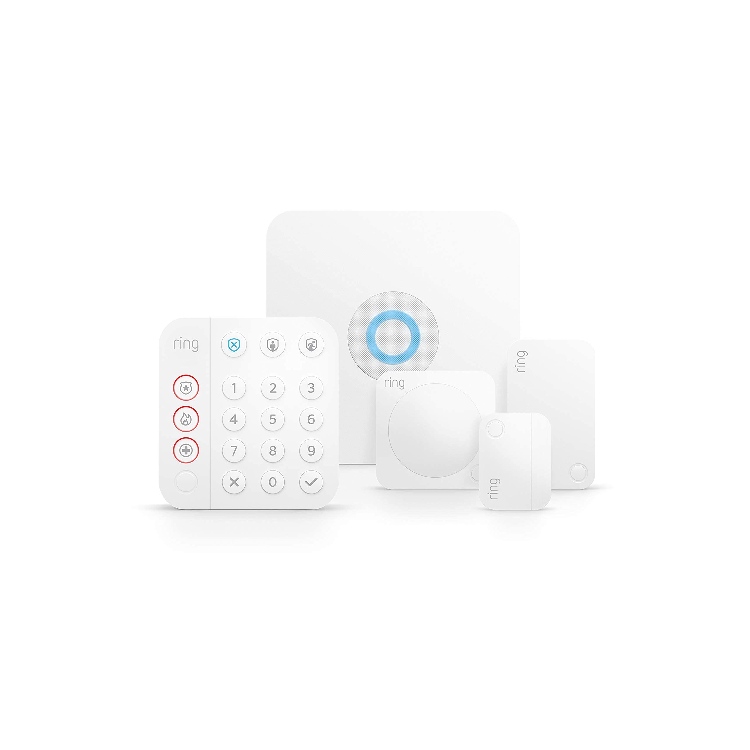 Certified Refurbished Ring Alarm 5-piece kit (2nd Gen) – home security system with optional 24/7 professional monitoring – Works with Alexa