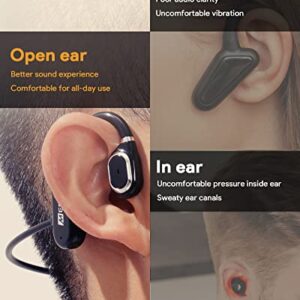 MEE audio AirHooks Open Ear Headphones - Lightweight, Comfortable, Sweatproof Wireless Bluetooth Earbuds with Mic and High Audio Clarity Let You Hear Your Surroundings for Safer Workouts and Running