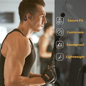 MEE audio AirHooks Open Ear Headphones - Lightweight, Comfortable, Sweatproof Wireless Bluetooth Earbuds with Mic and High Audio Clarity Let You Hear Your Surroundings for Safer Workouts and Running