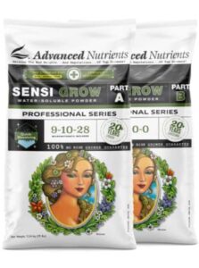 advanced nutrients sensi grow part a+b wsp professional series 25lbs set