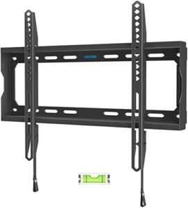 fixed tv wall mount for most 26-60 inch tvs, low profile tv mount with quick release lock, ultra slim wall mount tv bracket, max vesa 400x400mm, holds up to 99 lbs, up to 16”wood studs by usx star