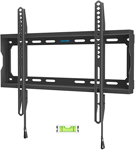 Fixed TV Wall Mount for Most 26-60 Inch TVs, Low Profile TV Mount with Quick Release Lock, Ultra Slim Wall Mount TV Bracket, Max VESA 400x400mm, Holds up to 99 lbs, up to 16”Wood Studs by USX STAR