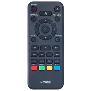 NC098 NC098UL Replacement Remote Control Applicable for Philips Blu-ray DVD Player BDP1502/F7 BDP1502F7 BDP1502 F7