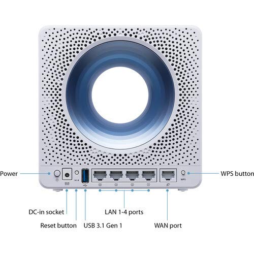 Asus Blue Cave AC2600 Dual-Band Wireless Router for Smart Homes, Featuring Intel Wifi Technology and Aiprotection Network Security Powered by Trend Micro (Renewed)