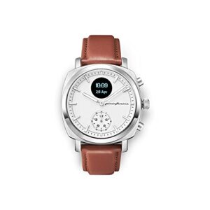 pininfarina senso hybrid smartwatch – moonlight silver ¡v 24/7 activity, sleep, fitness, sports, heart rate tracking, smartphone notification, e-compass, and connected gps