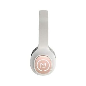 Morpheus 360 Tremors HP4500R Wireless on Ear Headphones - Bluetooth Headset with Mic - White-Rose Gold