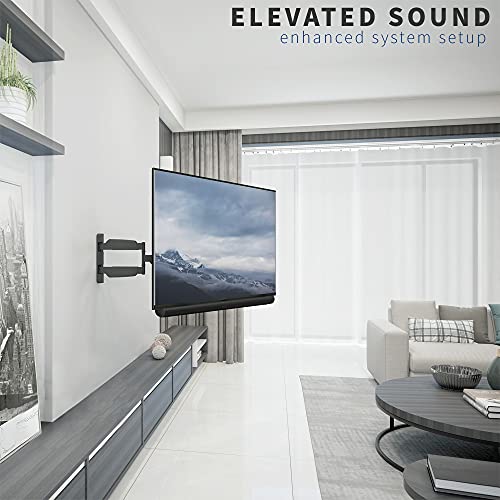 VIVO Steel Speaker Mount Designed for Sonos Arc Soundbar, Above or Below Wall Mounted TV, Fits VESA Widths up to 600mm, Black, MOUNT-SONOS3T
