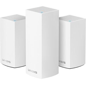 linksys whw0203 velop home mesh wi-fi system bundle (dual/tri-band combo) – wi-fi router/wi-fi extender for whole-home mesh network (3-pack, white)