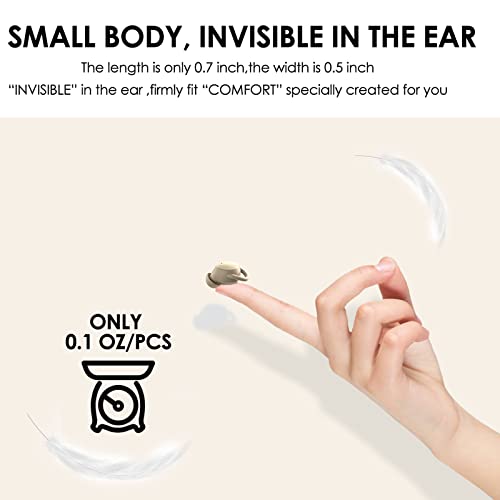 Invisible Sleep Earbuds - Noise Cancelling Earbuds for Sleep Wireless Soft Comfortable Sleeping Earbuds for Small Ears Smallest Tiny Ear buds Mini Sleepbuds Bluetooth 5.2 Headphones for Side Sleepers