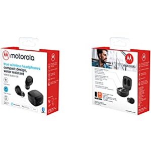 Motorola Vervebuds 100 Earbud Headphones, Waterproof True Wireless Earbuds, Bluetooth 5.0 in-Ear with Hands-Free Call Microphone