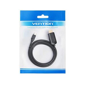 VENTION USB C to HDMI Cable 4K 6.6FT High Speed USB Type C to HDMI Cable Adapter Thunderbolt 3 Compatible for MacBook Pro/Air 2020 iPad Air 4 iPad Pro 2021 iMac Galaxy S20 TV and More