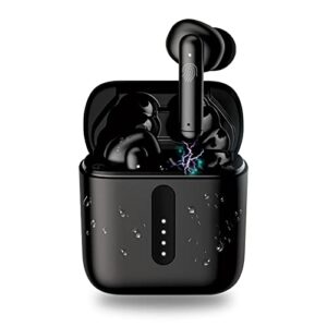 veecoh true wireless earbuds bluetooth headphones deep bass earphones,25h playtime led display touch control built-in microphone in-ear ipx5 waterproof headset for airpods iphone samsung ios android