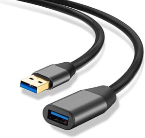 usb 3.0 extension cable 20ft,xxone,aluminum alloy usb cable superspeed usb 3.0 type a male to female extension cord for printer,playstation, xbox,usb flash drive,card reader, hard drive, keyboard