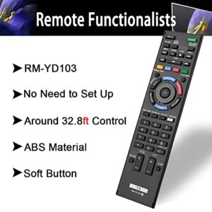 AZMKIMI Universal TV Remote Control Replacement for Sony RM-YD102 RM-YD103 Bravia HDTV LCD LED 3D Smart TV