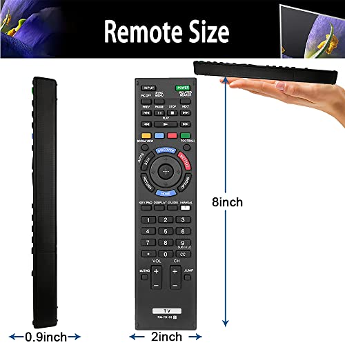 AZMKIMI Universal TV Remote Control Replacement for Sony RM-YD102 RM-YD103 Bravia HDTV LCD LED 3D Smart TV