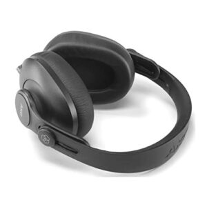 AKG Pro Audio K361BT Bluetooth Over-Ear, Closed-Back, Foldable Studio Headphones Bundle with Knox Gear Professional Headphone Case (2 Items)