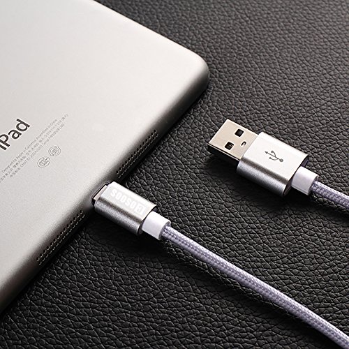COSOOS Multi USB Cable, Multiple Cables Include 2 lPhone Cables, 1 USB Type C Cable and 1 Micro USB Cable, 4 Short USB Charging Cords Compatible with iPhone, Android, Samsung, Charging Station