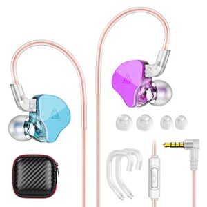 wired earbuds 3.5mm sports headphones for samsung a13 a03s bass stereo hifi stereo in-ear earphone with mic for samsung galaxy a52 a33 iphone 6s 6 5s se pixel 5a 4a 3a mp3 mp4 ps5 laptop